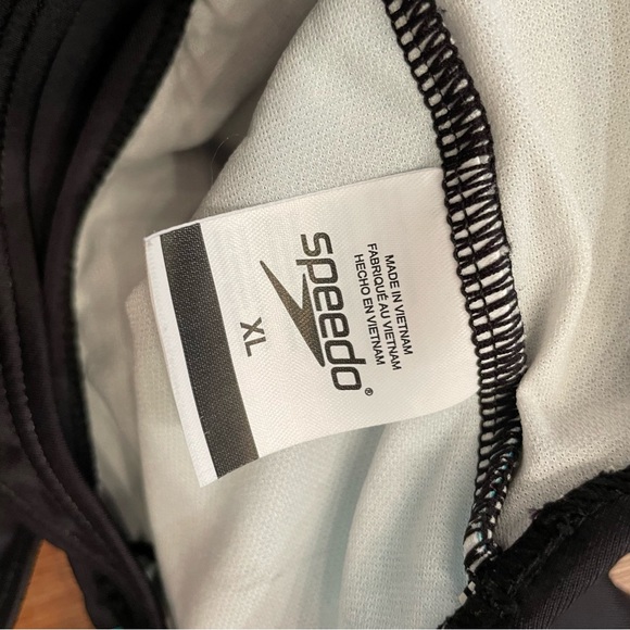 Speedo Girl’s One Piece Swimsuit Black Teal Purple Racerback Juniors Size XL - Picture 5 of 5